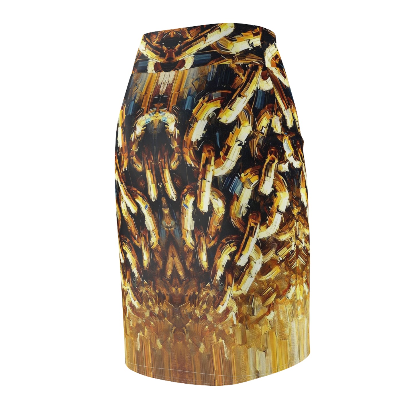 CP Collection Bold Chain Print Women's Pencil Skirt - Chic & Elegant Fashion Statement