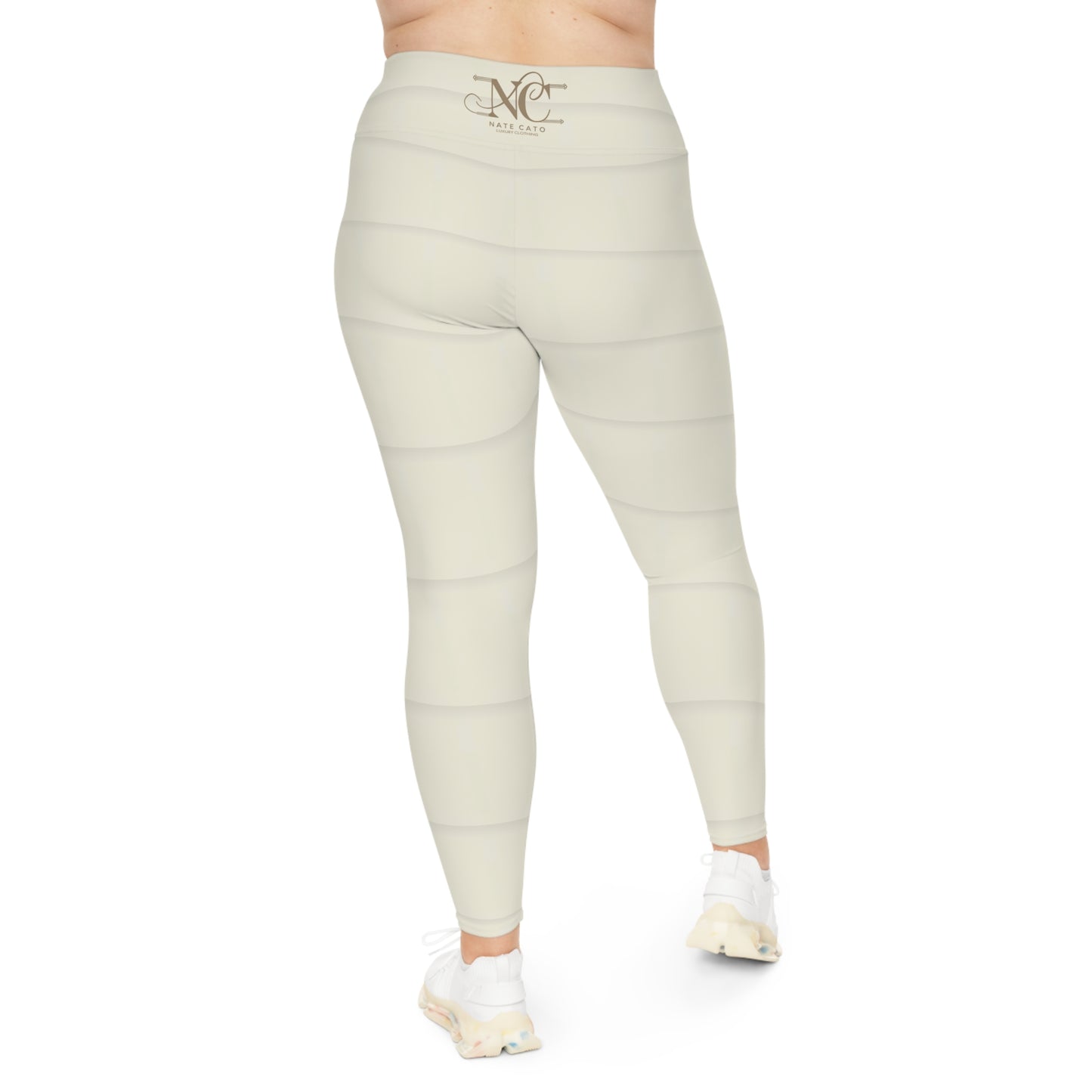 Cozy Plus Size Leggings for Ultimate Comfort - Soft Neutral Tone