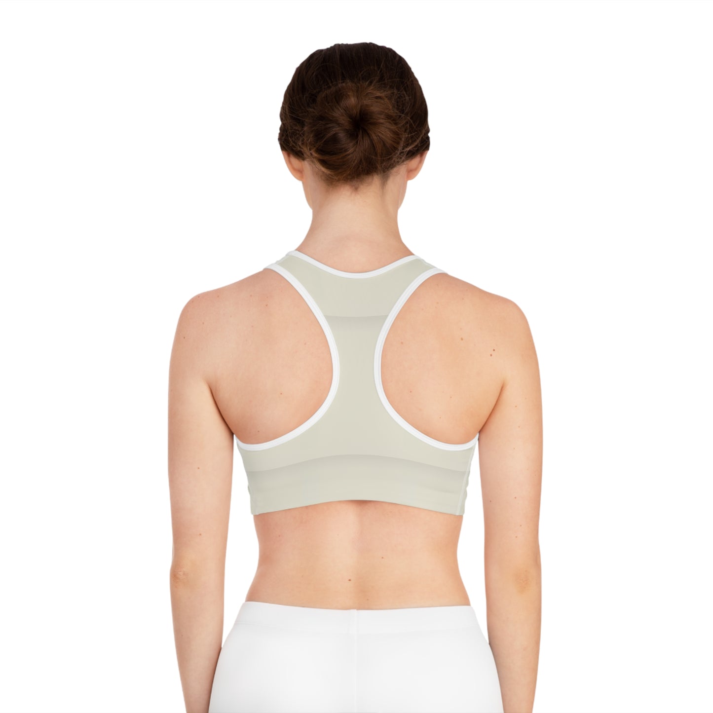 Elegant Beige Sports Bra - Comfortable & Stylish Activewear