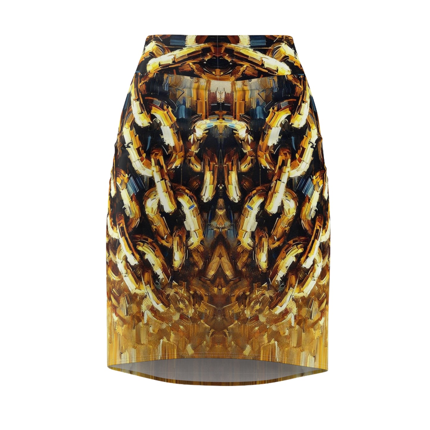 CP Collection Bold Chain Print Women's Pencil Skirt - Chic & Elegant Fashion Statement