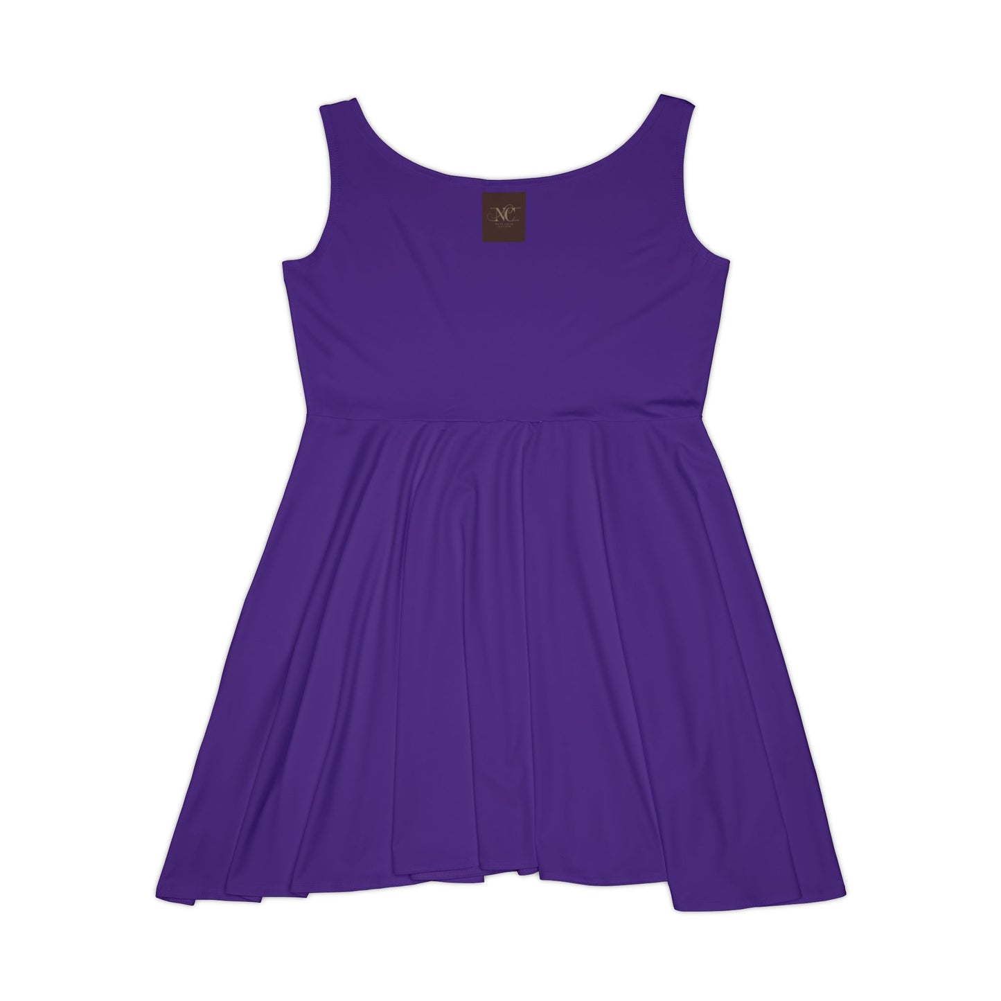 Versatile Women's Purple Skater Dress - Perfect for Casual Outings & Special Occasions
