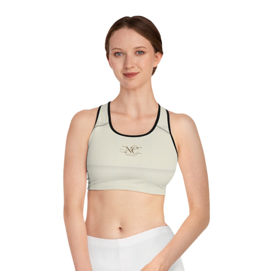 Elegant Beige Sports Bra - Comfortable & Stylish Activewear