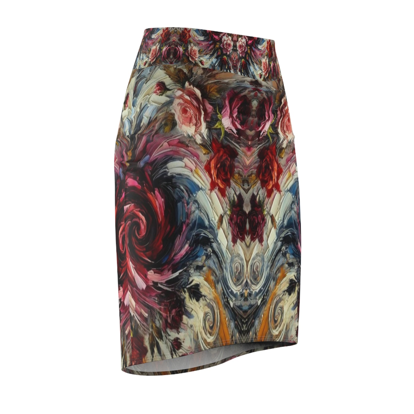 Floral Art Women's Pencil Skirt - Elegant and Stylish Print for Any Occasion