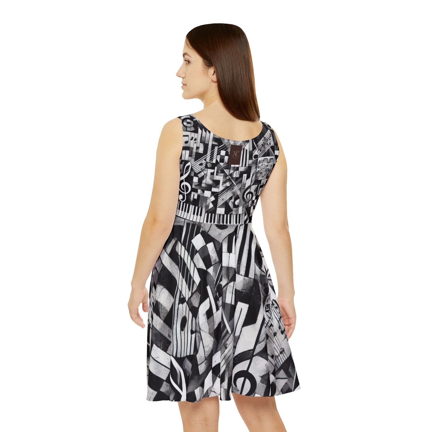 Musical Vibes Women's Skater Dress - Perfect for Music Lovers & Festivals