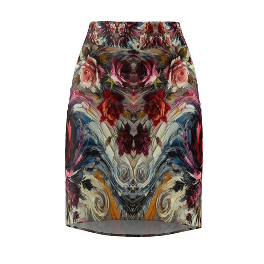 Floral Art Women's Pencil Skirt - Elegant and Stylish Print for Any Occasion