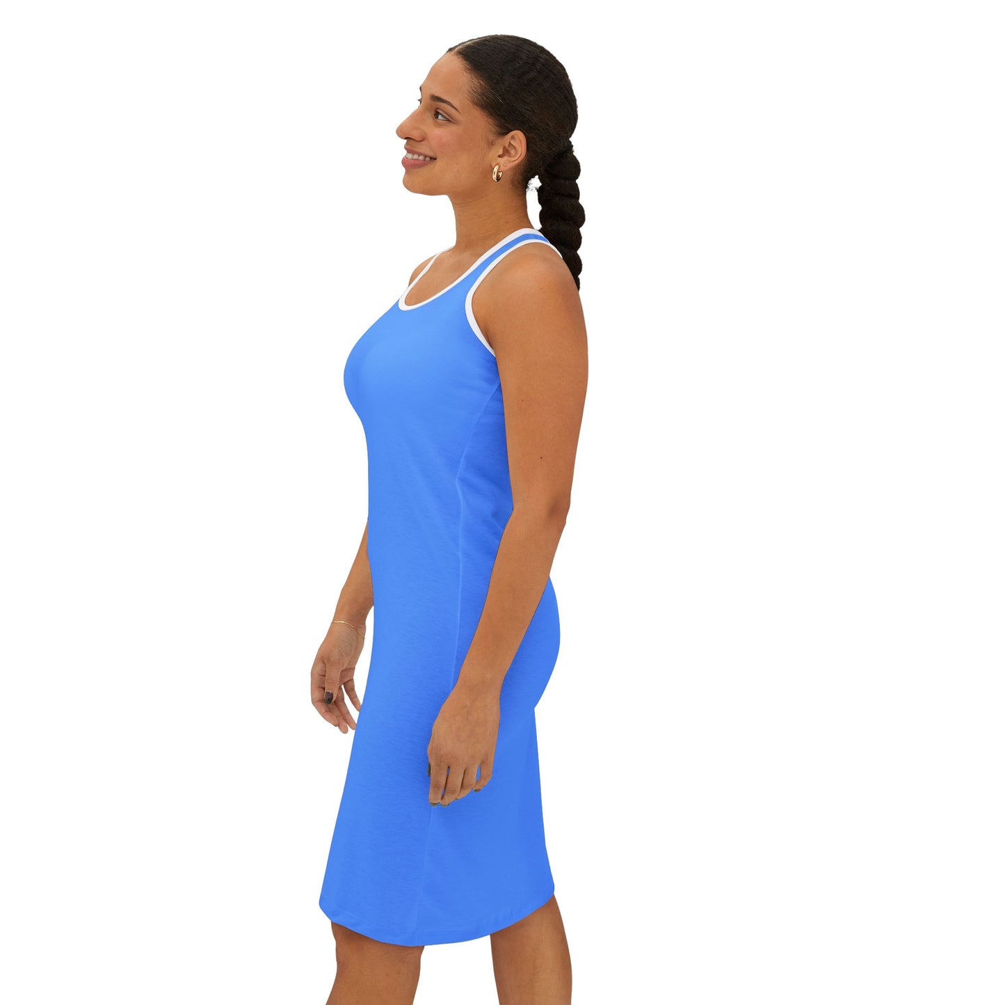 Chic Women’s Racerback Dress, Summer Fashion, Casual Wear, Beach Dress, Vacation Outfit, Trendy Sleeveless Dress