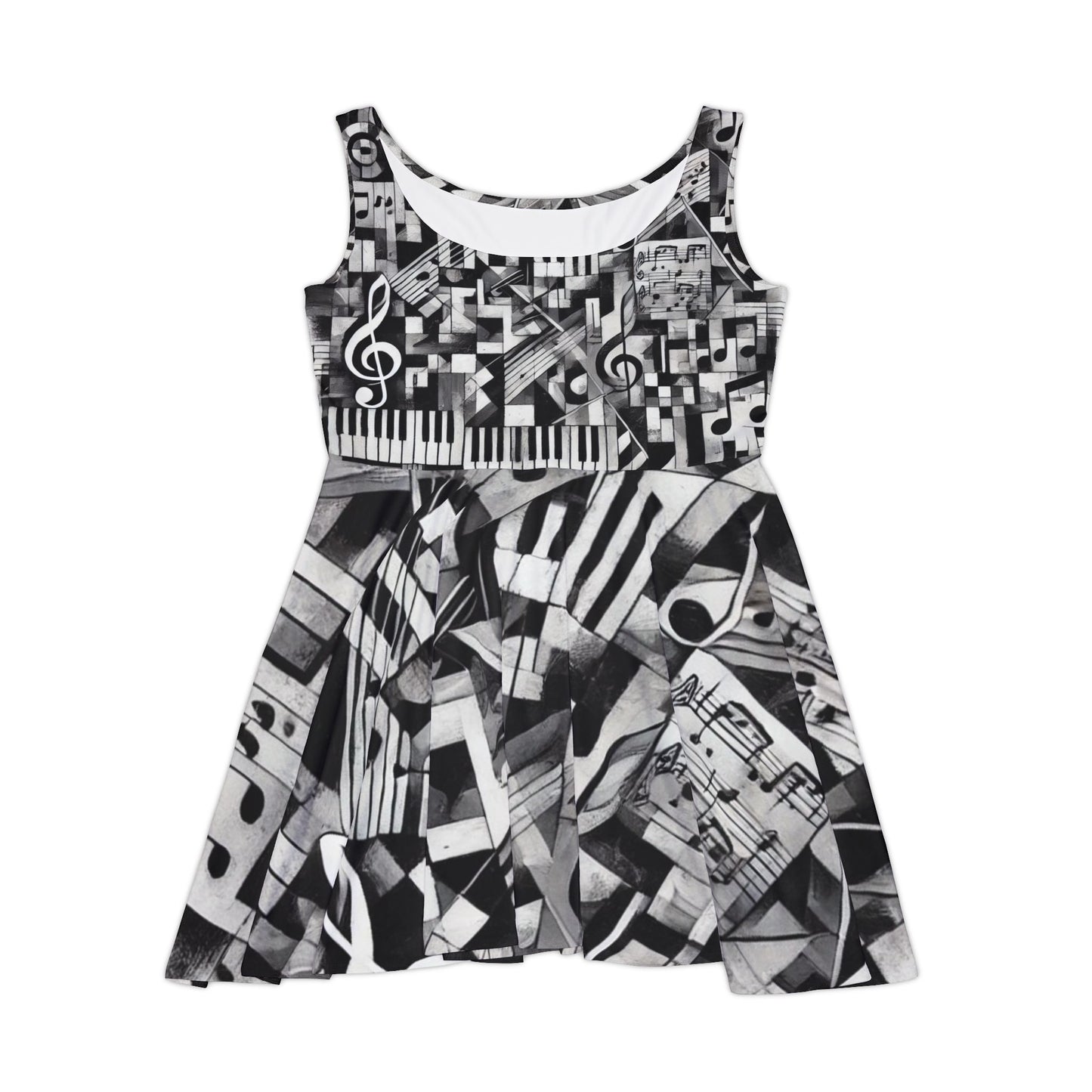 Musical Vibes Women's Skater Dress - Perfect for Music Lovers & Festivals