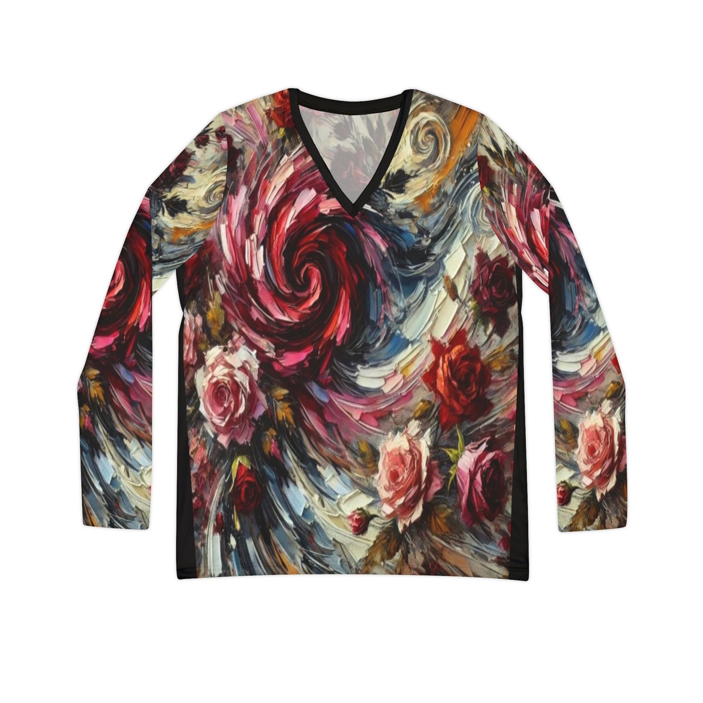 Long Sleeve V-Neck Shirt for Women - Perfect for Everyday Wear and Special Occasions