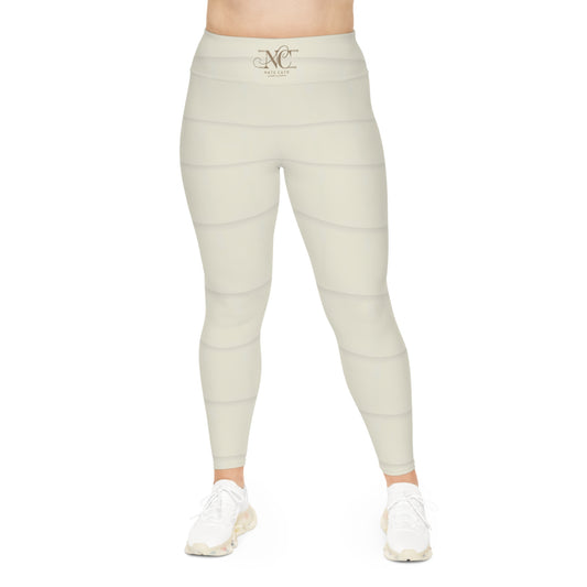 Cozy Plus Size Leggings for Ultimate Comfort - Soft Neutral Tone